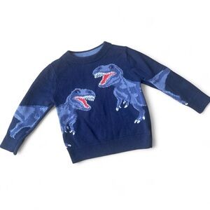 Gap Kids Blue Knit Dinosaur Sweater - Size 2T